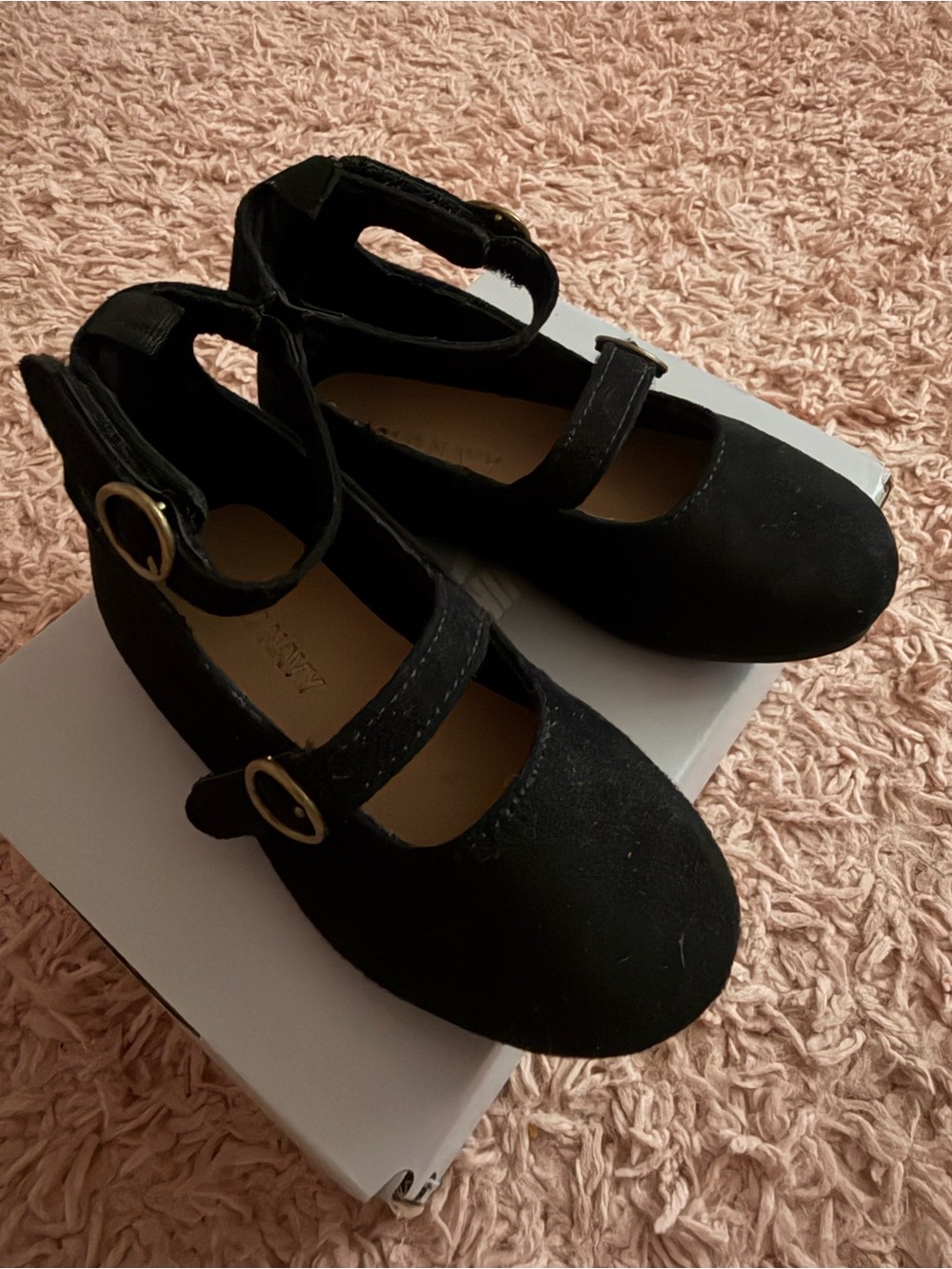 Old Navy Black Mary Jane Dress Shoes with Buckle - Picture 2 of 2
